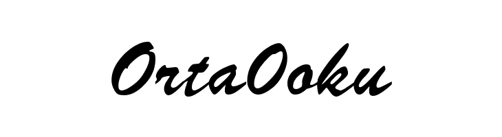 Orta0oku Signature Regular Font