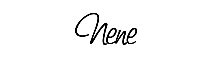 Nene Saginaw  Bold Font
