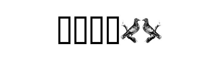 birds a  Free Fonts Download