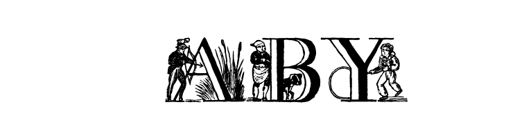 a picture alphabet  Free Fonts Download