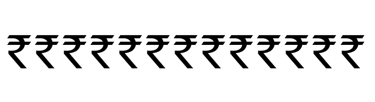 Indian Rupee Font  Free Fonts Download