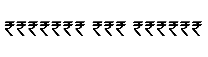 Indian Rupee Font  Free Fonts Download