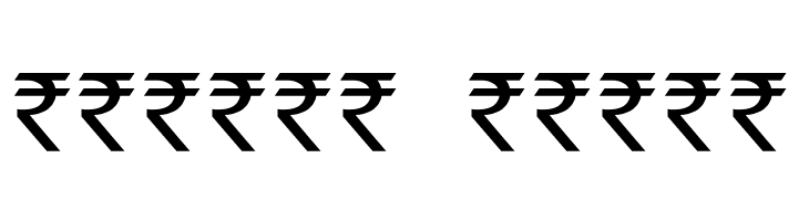 Indian Rupee Font  Free Fonts Download