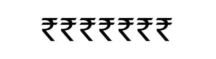 Indian Rupee Font  Free Fonts Download