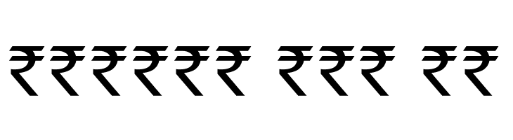 Indian Rupee Font  Free Fonts Download