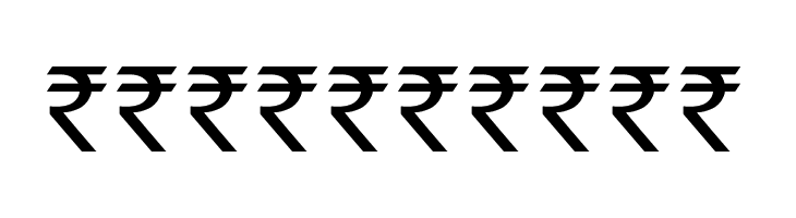 Indian Rupee Font  Free Fonts Download