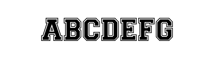 CollegiateHeavyOutline Medium  Free Fonts Download