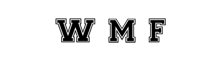CollegiateHeavyOutline Medium  Free Fonts Download