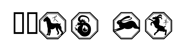 101! Chinese Zodiac  Free Fonts Download
