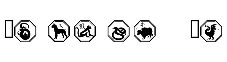 101! Chinese Zodiac  Free Fonts Download