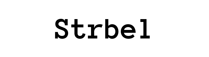 Strbel Anonymous Pro Bold Font