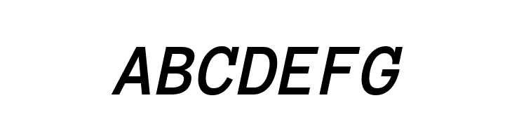 Anonymous Pro Bold Italic  Free Fonts Download