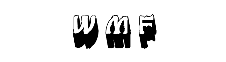 vtks white page 3d  Free Fonts Download