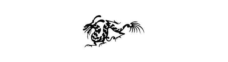 HFF Chinese Dragon  Free Fonts Download