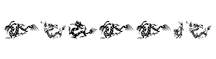 HFF Chinese Dragon  Free Fonts Download