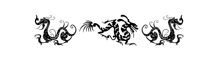 HFF Chinese Dragon  Free Fonts Download