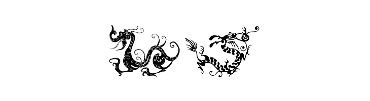 HFF Chinese Dragon  Free Fonts Download