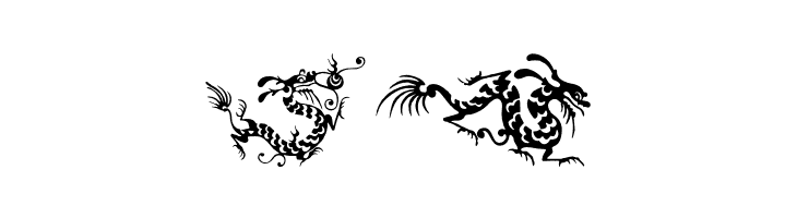 HFF Chinese Dragon  Free Fonts Download