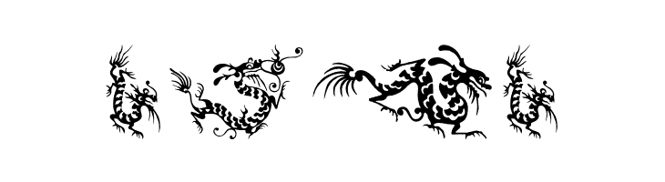 HFF Chinese Dragon  Free Fonts Download