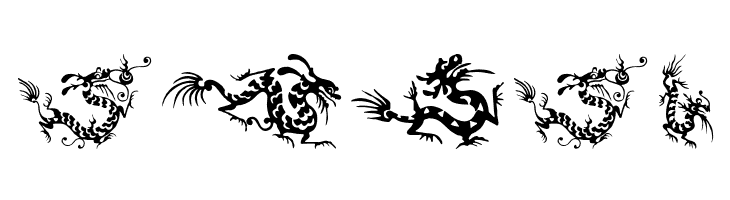 HFF Chinese Dragon  Free Fonts Download