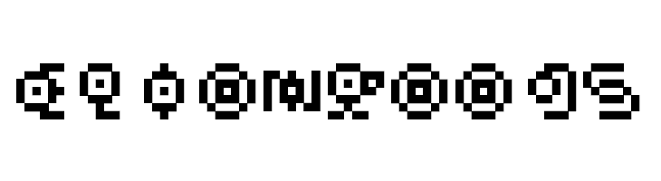 Pokemon Unown GB  Free Fonts Download