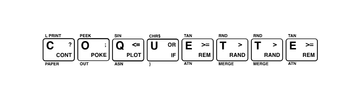 ZX-Spectrum Keyboard Solid  Free Fonts Download