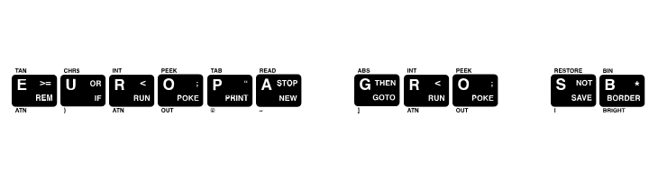 ZX-Spectrum Keyboard Solid  Free Fonts Download