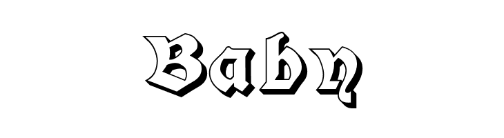 Moderne 3D Schwabacher  Free Fonts Download