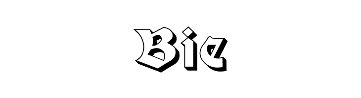 Moderne 3D Schwabacher  Free Fonts Download