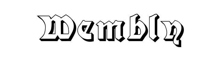 Moderne 3D Schwabacher  Free Fonts Download