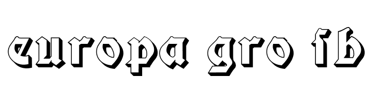 Moderne 3D Schwabacher  Free Fonts Download