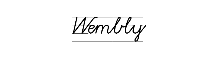 Gruenewald VA 1. Klasse  Free Fonts Download