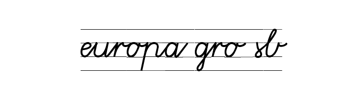 Gruenewald VA 1. Klasse  Free Fonts Download