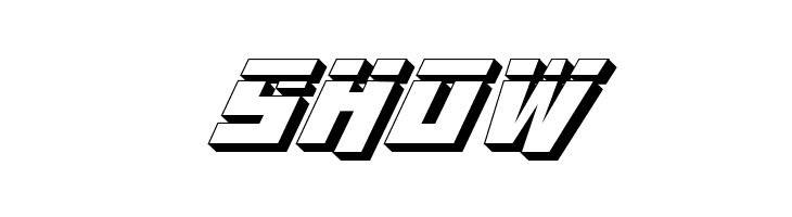 Whiskey Bravo Victor Laser3D  Free Fonts Download