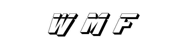 Whiskey Bravo Victor Laser3D  Free Fonts Download