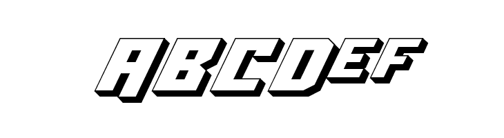 Whiskey Bravo Victor 3D  Free Fonts Download