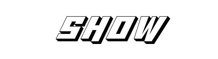 Whiskey Bravo Victor 3D  Free Fonts Download