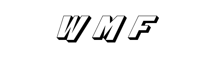 Whiskey Bravo Victor 3D  Free Fonts Download