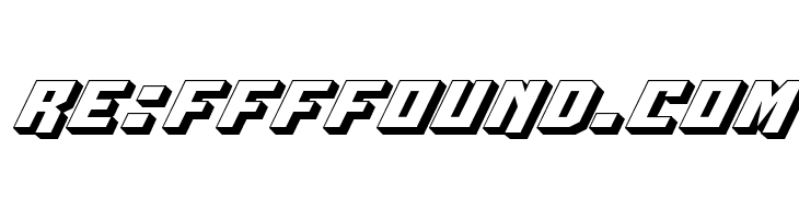 Whiskey Bravo Victor 3D  Free Fonts Download