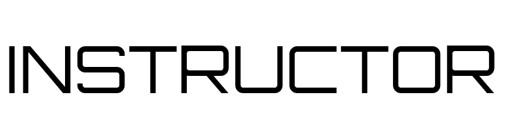 INSTRUCTOR Orbitron Light Font