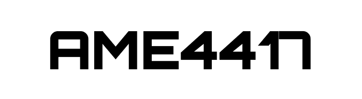 AME4417 Orbitron Black Font
