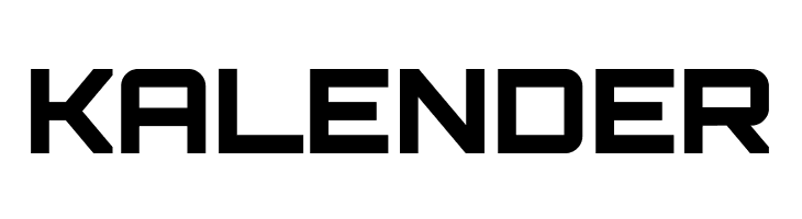 KALENDER Orbitron Black Font