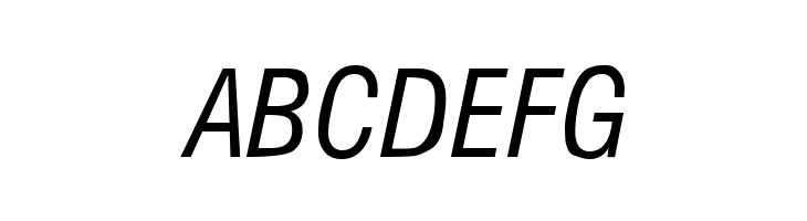 Milford Condensed Italic  Free Fonts Download