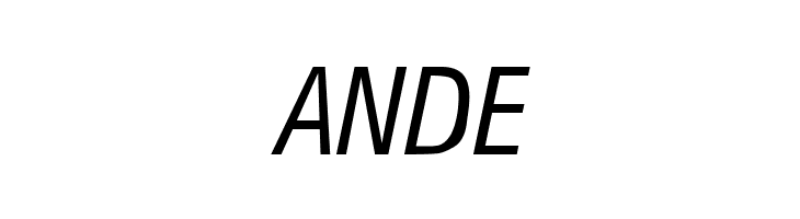 Milford Condensed Italic  Free Fonts Download