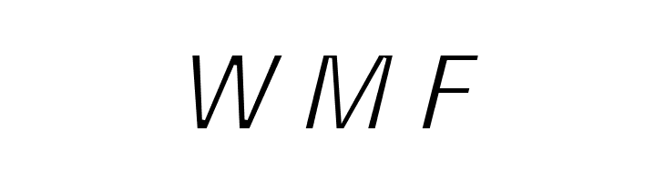 Milford Light Italic  Free Fonts Download