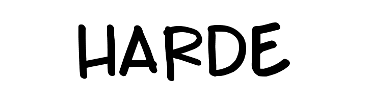 HARDE Teabeer Custom Bold Font
