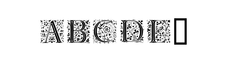 Floralalpha  Light  Free Fonts Download