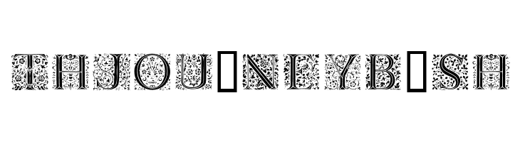 Floralalpha  Light  Free Fonts Download