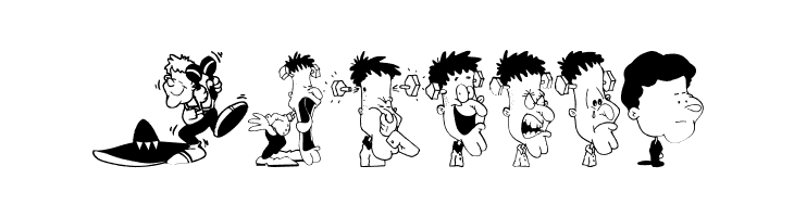 CharactersA  Free Fonts Download