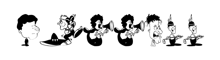 CharactersA  Free Fonts Download